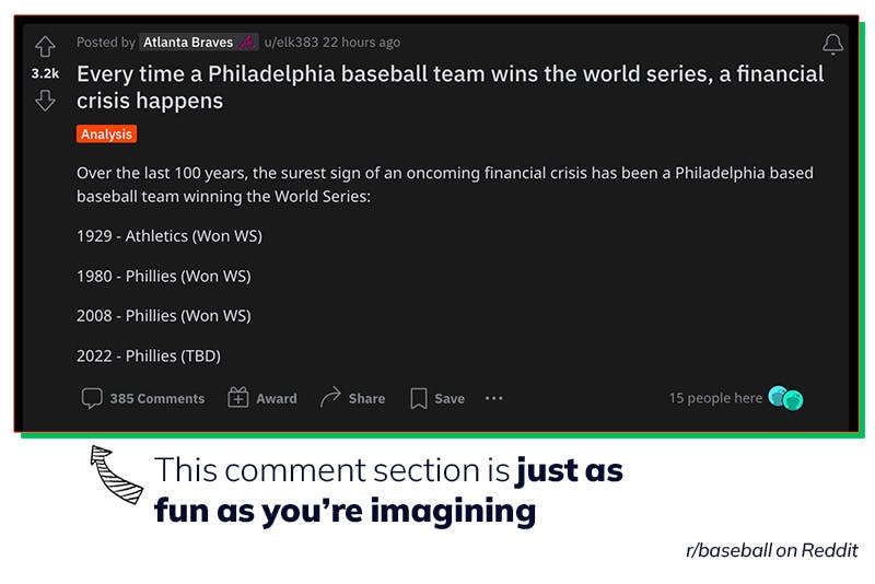 Screenshot from r/baseball on Reddit.